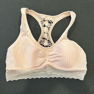 Lacy racerback bra